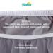 2 Pack Reusable Diaper Pail Liner for Ubbi Pail - Water-Resistant Washable Bag - Grey/Navy - Buy Online on GoSupps.com