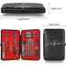 L'AS TIJARA Professional Manicure Pedicure Kit Cuticle Care Tools Kit Manicure Pedicure Set Complete 18 Pieces (Red) - Buy Online on GoSupps.com