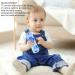 Silicone Safe TV Remote Teething Toy for Toddlers - Blue Cartoon Texture, Skill Development Toy for Teething Relief at Home - Buy Online on GoSupps.com
