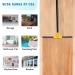 18'' Rubber Squeegee Broom with 60'' Long Handle for Floor Cleaning - Heavy Duty Household Wiper for Bathroom, Garage, Concrete, Deck, and Shower - Black and Yellow - Buy Online on GoSupps.com