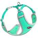 Thinkpet no-pull dog harness leash set breathable breast tableware for small medium large dogs adjustable soft running harness safe control padded reflective safety harness m (1 Pack) green