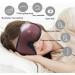 LEEKEN 3D Sleeping Eye Mask | 100% Light Blockout | Comfortable Mesh Sleep Mask for Travel & Night - Purple - Buy Online on GoSupps.com
