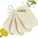 4 pieces Luffa sponge bathing sponge nature reusable luffa sponge washer with cord biodegradable luffa sponges kitchen ko flush washing for dishes cleaning and spa shower