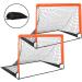 Simple Deluxe 2 Set 4x3 Portable Soccer Goals | Pop-Up Nets for Backyard Games and Training | Includes Oxford Cloth Bags and Stakes | Orange & Black - Buy Online on GoSupps.com