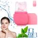 Ice Roller for Face and Eye Upgrade Cryo Cube Silicone Ice Roller for Face Beauty Reusable Facial Beauty Ice Roller Skin Care Tools for Facial Treatment Shrink Pores Brighten Skin(Pink)