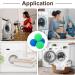 uxcell 4pcs Reusable Laundry Dryer Balls - Vinyl Drying Balls to Reduce Wrinkles & Static Fabric Softener Energy Saving - Blue & Green - Buy Online on GoSupps.com