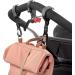 Eco-Friendly GRE Rolltop Backpack in Brown | Casual Changing Bag & Stroller Attachment with Diaper & Bottle Holder - Buy Online on GoSupps.com