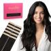If Salife Tape Extensions Real Hair Natural Black 10Pcs Tape In Extensions Real Hair 30g 60cm Invisible Hair Extension Real Hair Invisible Glatt Extensions Tape Refilling Packing for Girls 60cm 30g 10Pcs #1b Natural Black