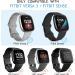 3 Pack Silicone Bands for Fitbit Sense & Versa 3 - Classic Soft Sport Bands in Black/Navy Blue/Gray - Replacement Wristbands for Men and Women - Buy Online on GoSupps.com