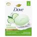 Dove Skin Care Beauty Bar For Softer Skin Cucumber And Green Tea More Moisturizing Than Bar Soap 3.75 oz 8 Bars