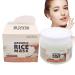 Duqulle Rice gel for the face | Non-stick moisturizing cream for facial skin gentle no-rinse mask beauty products for travel home business trips dorm rooms etc.