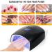 Rechargeable UV LED Nail Lamp - 48W Cordless Nail Dryer with LCD Display Auto Sensor & 5 Timer Settings - Professional Gel Polish Curing for Salon & Home - Black - Buy Online on GoSupps.com
