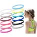 12 pieces of sports headband thin anti -slip elastic headbands hair bands sports headbands sports hair band thin non -slip frontal ligaments for women