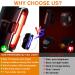 Don Peregrino B2 Bike Tail Light - 110 Lumens High Brightness Red/Blue Rear Bike Light - Buy Online on GoSupps.com