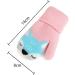 Cute Fox Knitting Winter Gloves for Toddler Kids | Thermal Plush Lining | 1-3 Yrs | Pink - Buy Online on GoSupps.com