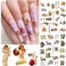 Valentines Day Nail Art Stickers - Cupid & Angel Designs - 8 Sheets Water Transfer Foil Decals for Women & Girls - Heart Nail Decorations - Buy Online on GoSupps.com