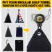 SisterAling Magnetic Clip for Golf Towel - Industrial Strength Design for Easy Attachment to Golf Carts or Clubs - Black (2 Pack) - Buy Online on GoSupps.com