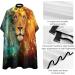 Lion Constellation Galaxy Barber Cape - Adjustable Snap Hair Cutting Apron for Adults | Salon Essentials - Buy Online on GoSupps.com