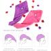 Frcolor Hair Drying Cloth - 2PC Microfiber Hair Turban Set for Fast Drying | Pink & Purple - Buy Online on GoSupps.com