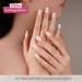 Danni & Toni Stellar Skyline Half Hardened Gel Nail Films | Light Blue Shiny UV Gel Foil & Self-Adhesive Wraps | 28 Stickers for Stunning Nail Designs - Buy Online on GoSupps.com