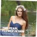 VINTORKY Flower Girl Headband Elegant Girl Headband Pearl Headbands Headband with Pearl Headbands for Headbands for Women Pearl Flower Headband Bridal Dress Accessories Woman Alloy - Buy Online on GoSupps.com