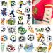 100pcs Temporary Soccer Tattoos | Waterproof Body Art Stickers for Fans & Events | Party Favors & Prizes for Boys, Girls, Men, Women - Buy Online on GoSupps.com