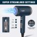 CONFU 1800W Hair Dryer for Men with Cool Shot Button - Lightweight Ionic Blow Dryer for Travel & Salon Use - Dark Blue - Buy Online on GoSupps.com