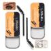 2 Pack Eyebrow Styling Soap Kit Transparent Long Lasting Waterproof Brows Soap 4D Feathery Brows Gel Eyebrow Makeup Balm Cosmetics