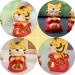 FOMIYES 7 Pcs Year of The Tiger Bobble Head Ornament Lip Gloss Office Red Resin Cute Red 1x7pcs 6X6X9.5CMx7pcs - Buy Online on GoSupps.com
