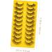 FRCOLOR 10 Pairs Fake Eyelashes Human Hair Extensions Shoelace Charms Artificial Eyelashes Lash Mascara Eyelash Strips Individual Lashes Lash Kit Cosmetics 3d Bulk Imitation - Buy Online on GoSupps.com