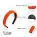 Neon Orange Velvet Knotted Headband for Women - Trendy Hair Accessory - Buy Online on GoSupps.com