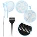 Hair Highlighting Cap Set - 3 Sets with Crochet Hooks Brushes Gloves & Shawl for Salon-Quality Highlights (Blue) - International Shipping Available - Buy Online on GoSupps.com