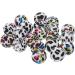 Leopard Print Silicone Bead Set Pacifier Chain - 100 Pcs | Baby Teething Silicone Gel | 1.5X1.5X1.5CM - Buy Online on GoSupps.com