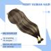 Youngsee Nano Ring Hair Extensions - Real Hair Balayage Dark Brown & Ash Blonde Ombre - 35cm 50g 1g/s - Shop Now! - Buy Online on GoSupps.com