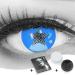 Colored Blue Contact Lenses - Anime Circle Lenses for Cosplay Halloween & Carnival | Annual 0.0 Diopters Free Lens Container - Buy Online on GoSupps.com