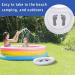 Inflatable Beach Foot Bath | Portable Pool Feet Washer - White Swimming Pool Inflatable Basin Foldable Foot Soaking Bath Tub with Pump for Pool Entry Ladder - Buy Online on GoSupps.com