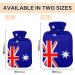 Australian Flag Velvet Heat Bottle 2L - Ideal for Menstrual Cramps Relief & Warm/Cool Compresses | PVC Hand & Feet Warmer - Buy Online on GoSupps.com