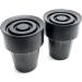 Quantum Leap Pack of Two 22mm Heavy Duty Rubber Ferrules Type Z Added Metal Washer for Extra Strength Crutch Tips Walking Stick Feet - Walking Stick Rubber Tips (22mm Black) - Buy Online on GoSupps.com