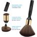 Neck Duster Brush Broken Hair Sweep Brush lengthy Handle Neck Face Cleaning Hairbrush Soft Bristles Tools for Salon The bristles can be washed for barber shops and hair salons. (Black) - Buy Online on GoSupps.com