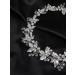 Deniferymakeup Bridal Wedding Hair Accessory Pearl Hair Vine Leaf headband Rhinestone Hair Piece for Bride - Buy Online on GoSupps.com