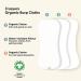 KeaBabies Organic Burp Cloths - Soft White 5 Pack | Baby Essential - Buy Online on GoSupps.com