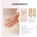 NAILOG Semi Cured Gel Nail Strips 34 pcs Salon-Quality Gel Nail Stickers Long Lasting Nail Wraps for Women with Soft Gel Finish Butterflies - Buy Online on GoSupps.com
