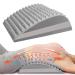 Back extensor and neck extension 2 in 1 neck and back stretcher back rescuer and back extensor device with a multi-level spine board to relieve neck and back pain gray