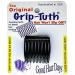 Good Hair Days Grip-Tuth Combs - Set Of 2 Hair Side Combs - Hair Combs For All Types Of Hair - Decorative & Hair Styling Women Accessories (Black 1 Wide)