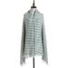 HANXIULIN Women's Warm Triangle Scarf - Black & Green Long Triangle Scarves with Buttons | One Size - Perfect for All Seasons - Buy Online on GoSupps.com