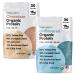 Complement Organic Vegan Protein Powder Bundle Unflavored & Chocolate (30 Servings Each) | Low Carb Low Calorie Sugar Free Soy Free Non-GMO Gluten Free | 15g Plant-Based Protein Per Serving