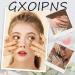 Buy Halloween Press On Nails | Short Coffin Ombre Acrylic Nails - 24 Pcs Red & Black Glossy Full Cover for Women - Buy Online on GoSupps.com