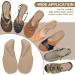 Large 2 Pairs Latte Gel Arch Support Insoles with Heel Cushions for Pressure Relief - Adhesive Pads for Sandals, Flip Flops, Flats, and Dress Shoes - Buy Online on GoSupps.com
