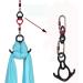 F.Life Aerial Silk Hardware Kit - Heavy Duty 30 kN Rescue Figure 8 & 30 KN Swivel & 25 KN Steel Carabiners - Yoga Hammock Rigging Set - Buy Online on GoSupps.com