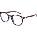 Opulize Met Far Glasses Slim Round Frame Spring Hinges Scratch-Resistant Black/Purple Cherry Red/Gray Unisex -2.00 Diopters - Buy Online on GoSupps.com